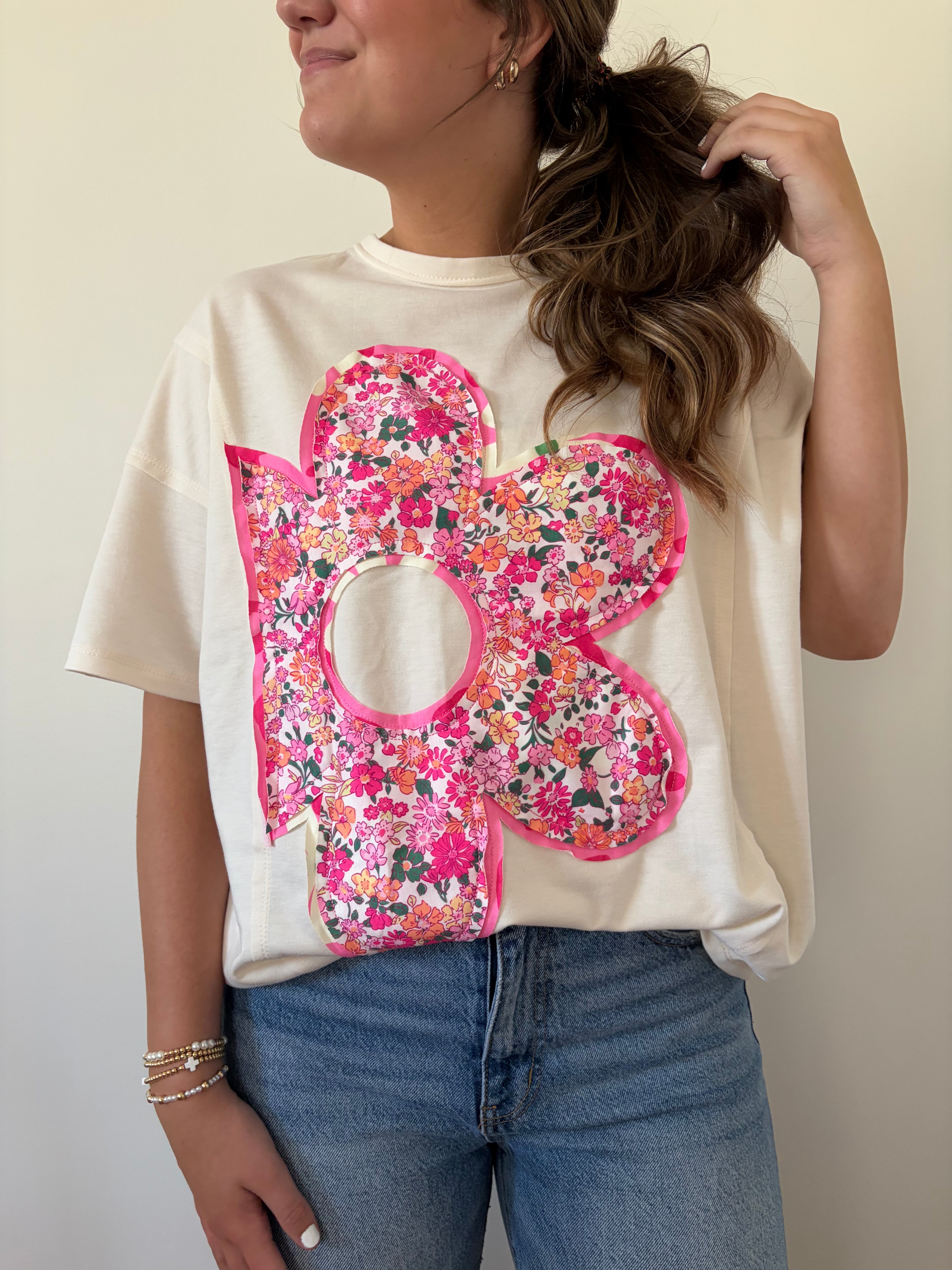 Pink Flower Top