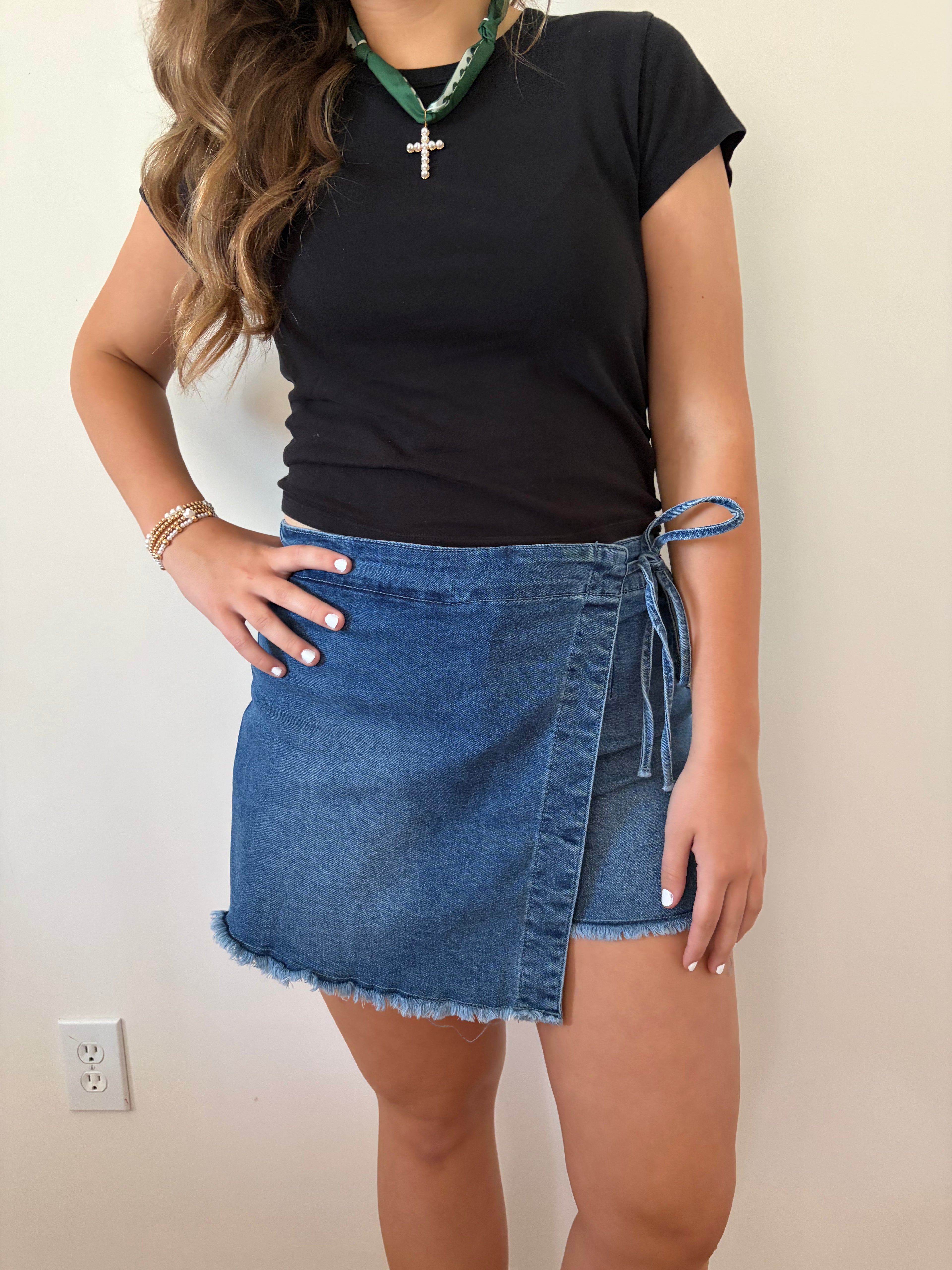 Denim Skort